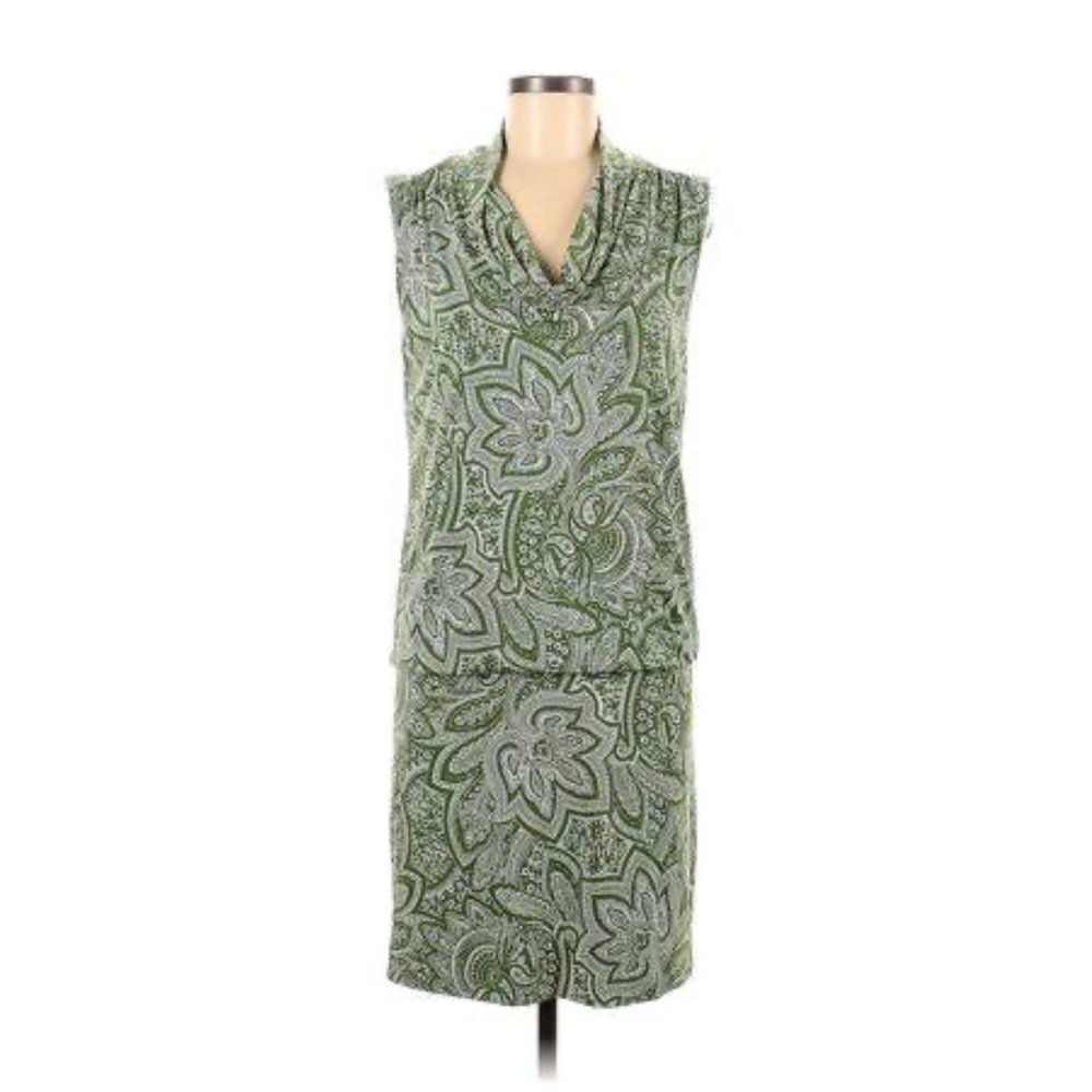 🌿Michael Kors green paisley/ floral dress, size S🌿 - Picture 1 of 10